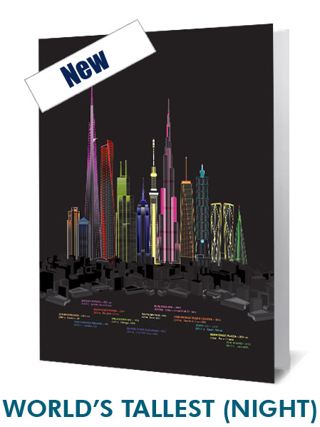 Worlds Tallest Night Notecard £3.99