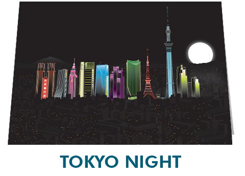 Tokyo Night Notecard £3.99