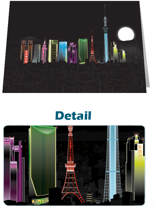 London SW To SE Day Notecard £3.99