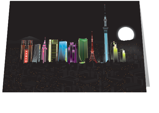 Tokyo Night Notecard £3.99
