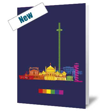 City Icons Up Close - brighton Pride Card