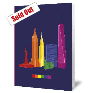 City Icons Up Close - new york Pride Card