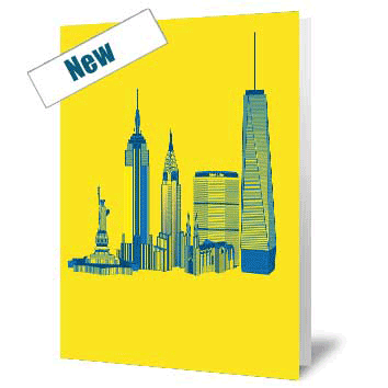 City Icons Up Close - New York Vibrant Card