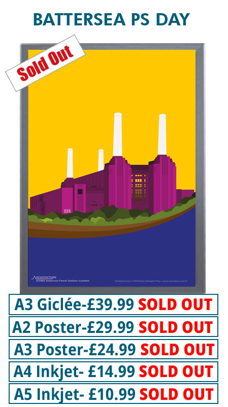 Battersea Power Station Day Print
