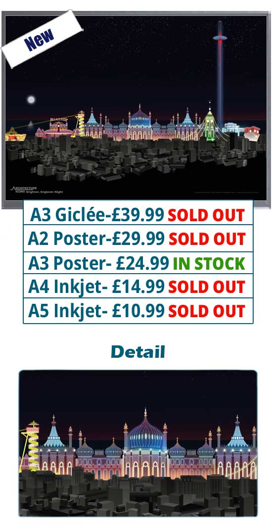 Brighton Night Print - Price From 10.99