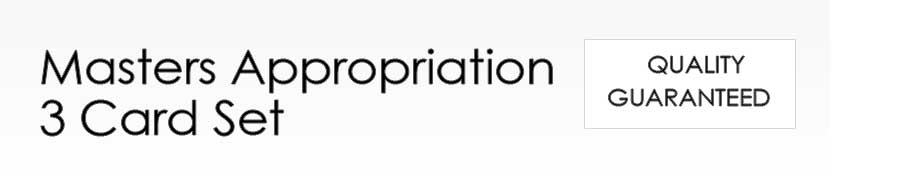 Artists Appropriation 3 Card Set