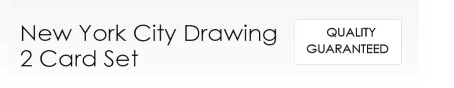 New York City Drawings 2 Card Set
