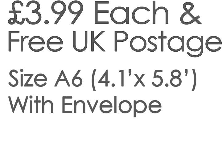 A6 Size Notecard Price £2.99