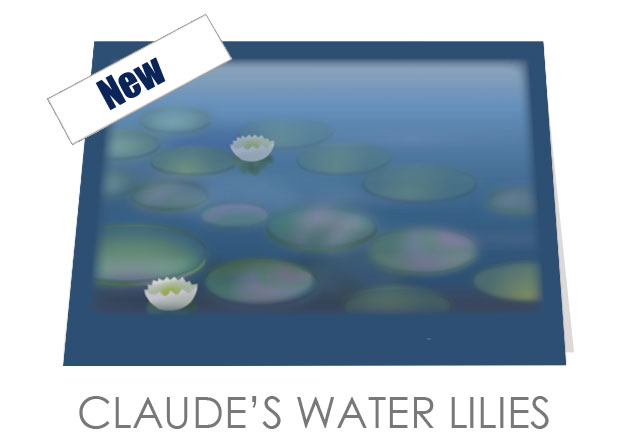 Claude's Water Lilies Card £3.99