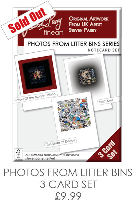 Photos From Litter Bins 3 Card Set £9.99