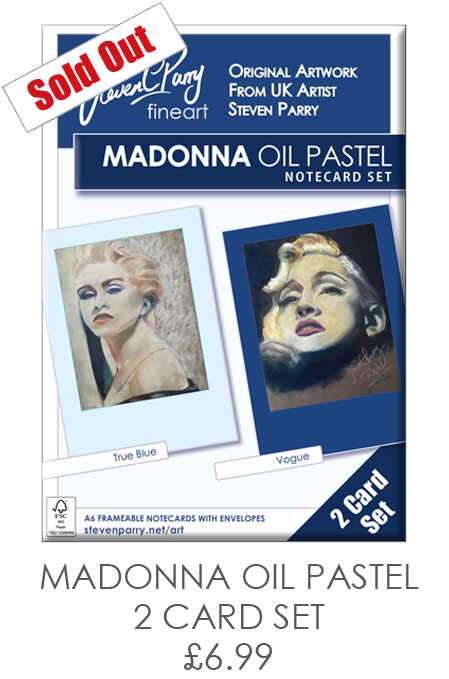 Madonna Oil Pastel 2 Card Set £6.99