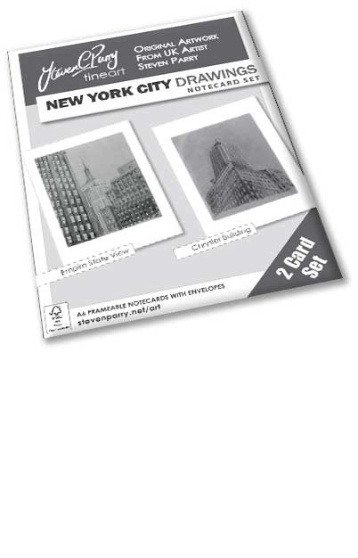 New York City Drawings 2 Card Set