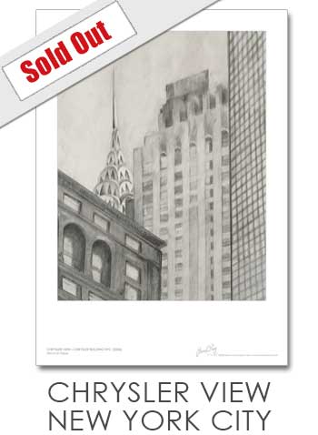 Chrysler View NYC Print