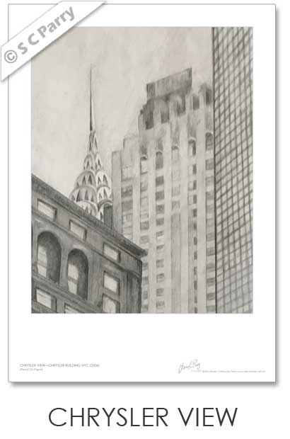 Chrysler View NYC Print
