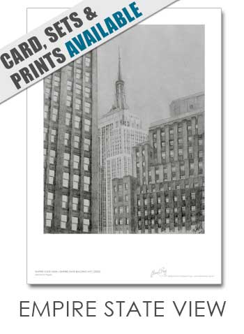Empire State View NYC Print