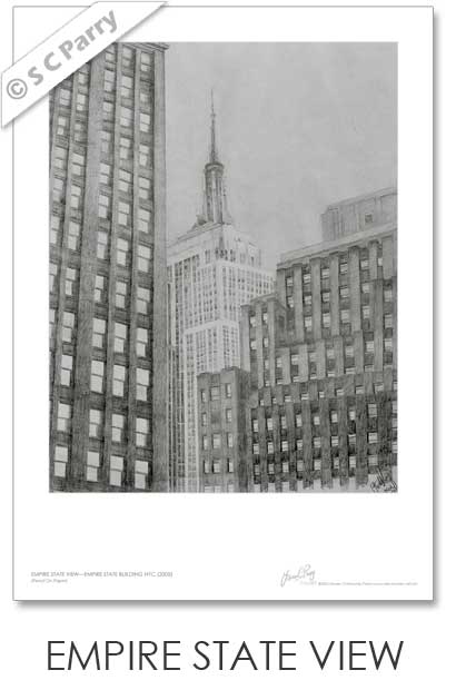 Empire State View NYC Print