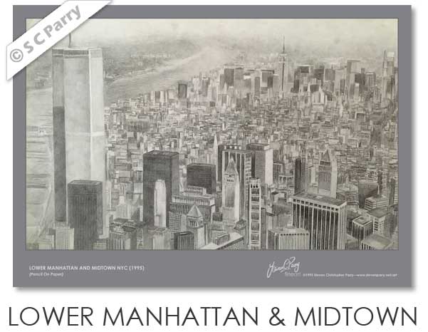 Lower Manhattan And Midtown NYC 1995