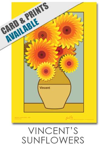 Vincent's Sunflowers Print