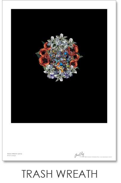 Trash Wreath Print