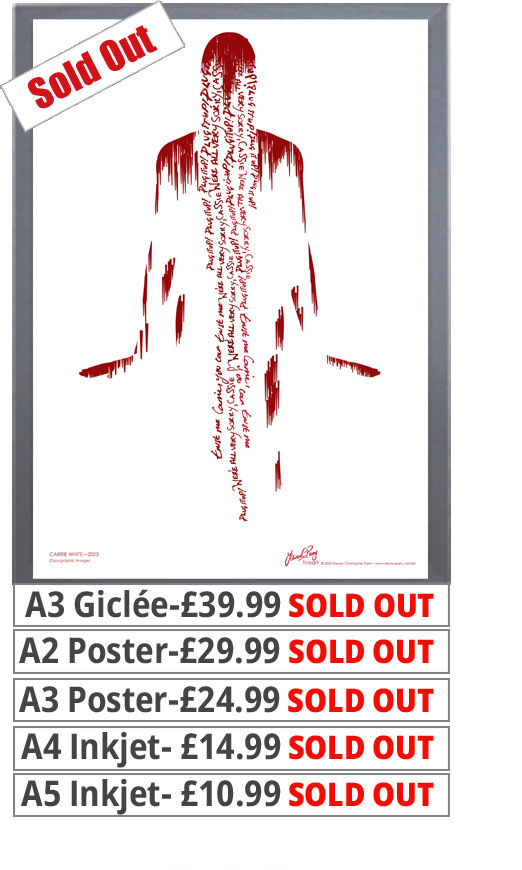 Carrie White Print - Price From 10.99