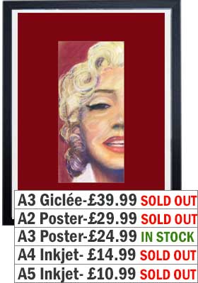 Marilyn Monroe (Left) Print