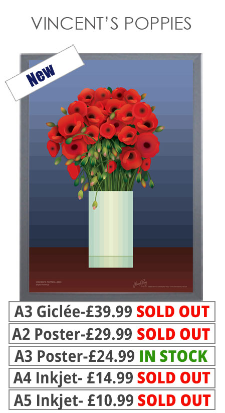 Vincents Poppies - Prints & Posters from £10.99