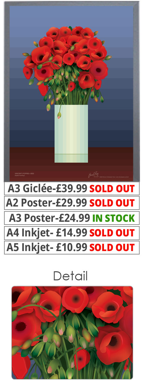 Vincent's Poppies Print - Price From 10.99