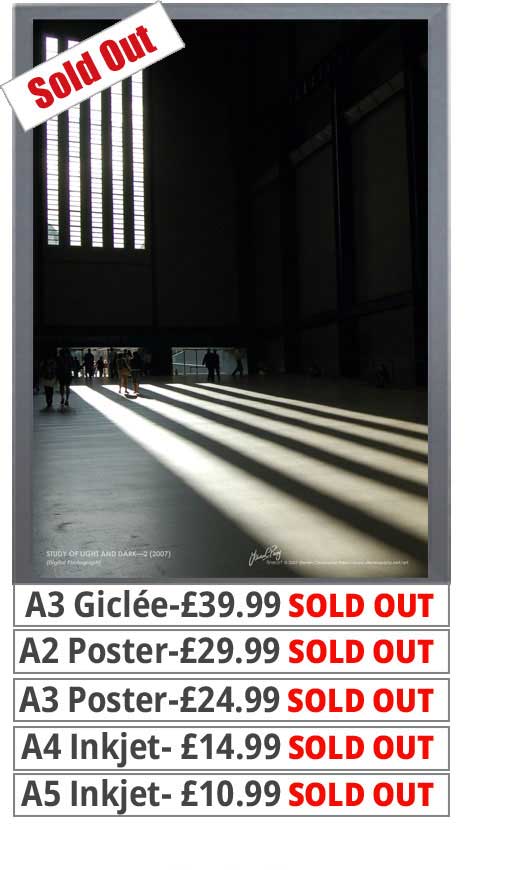 Study Of Light & Dark 2 Print - Price From 10.99