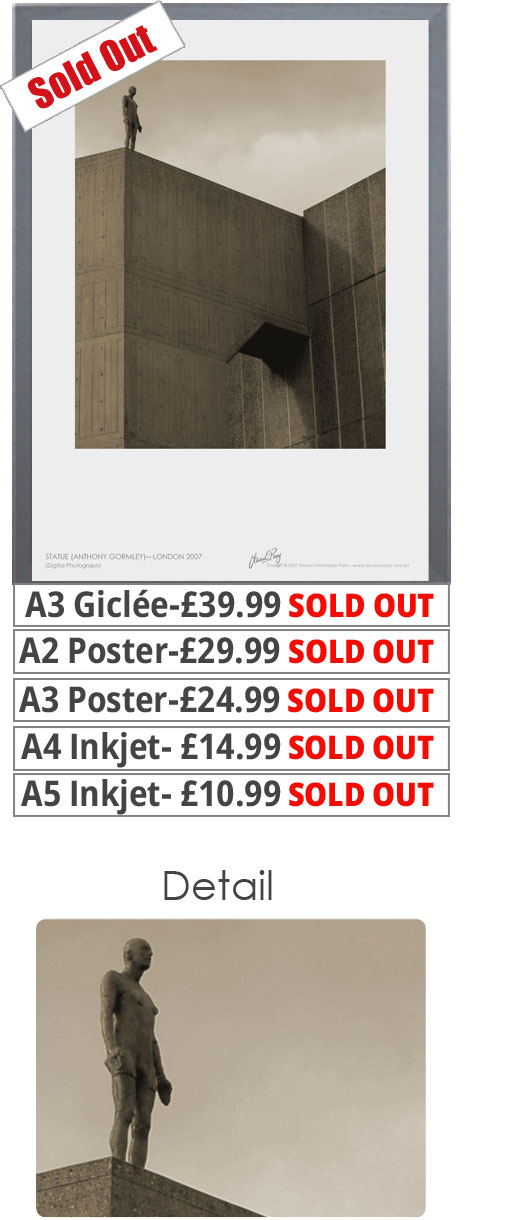 Statue Antony Gormley Print - Price From 10.99
