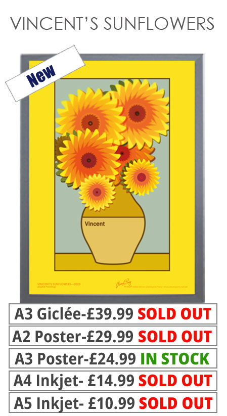 Vincents Sunflowers - Prints & Posters from £10.99
