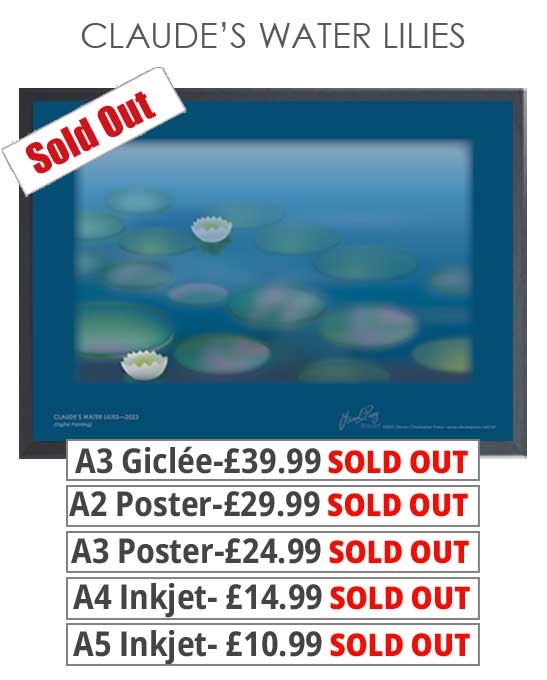 Claudes Water Lilies - Prints & Posters from £10.99