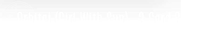 Orbital - The Girl With The Sun In Her Head 3 Card Set