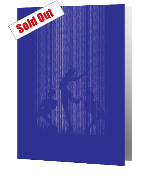 Blue Pearl - Naked In The Rain Notecard - £3.99