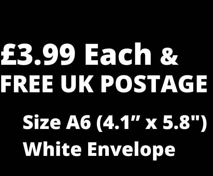 A6 Size Notecard Price £2.99