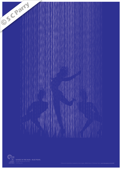 Blue Pearl-Naked In The Rain copyright 2023 Print