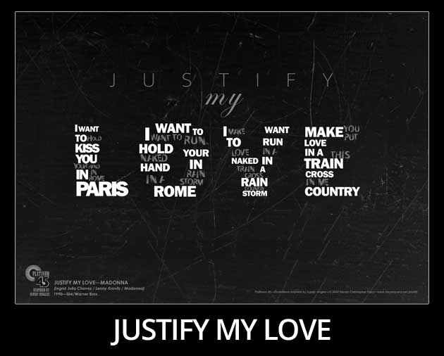 Madonna Justify My Love Print