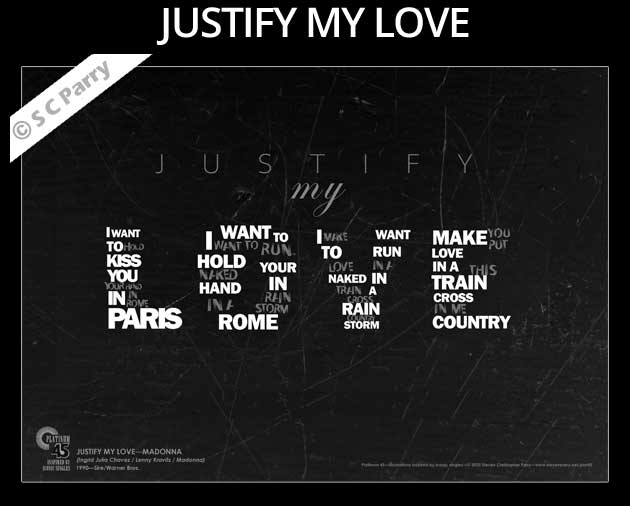 Madonna Justify My Love Print