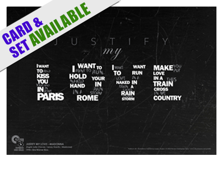 Madonna Justify My Love Print