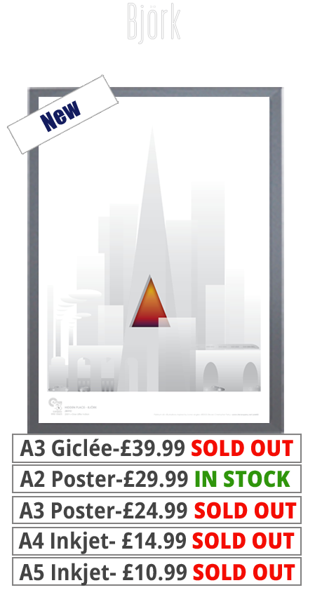 Bjork - Hidden Place Print