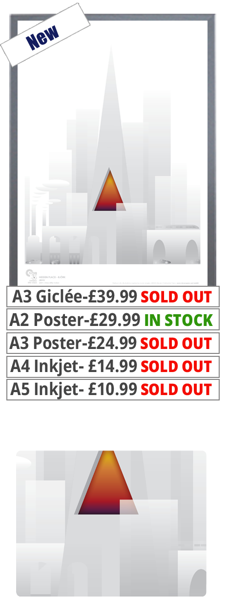 Bjork - Hidden Place - Print - Price From 10.99