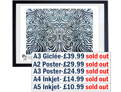 The Shamen - Ebeneeza Goode B&W Print