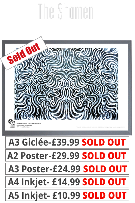 The Shamen Ebenneza Goode (B&W) Print