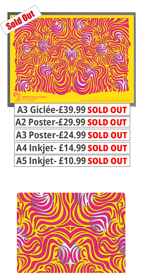 The Shamen - Ebeneeza Goode B&W Prints & Posters From £10.99