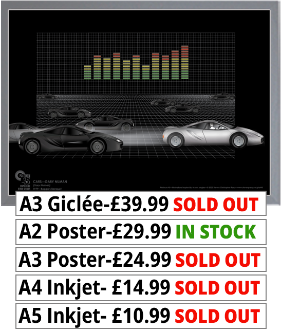 Gary Numan - Cars - Print Price From £10.99