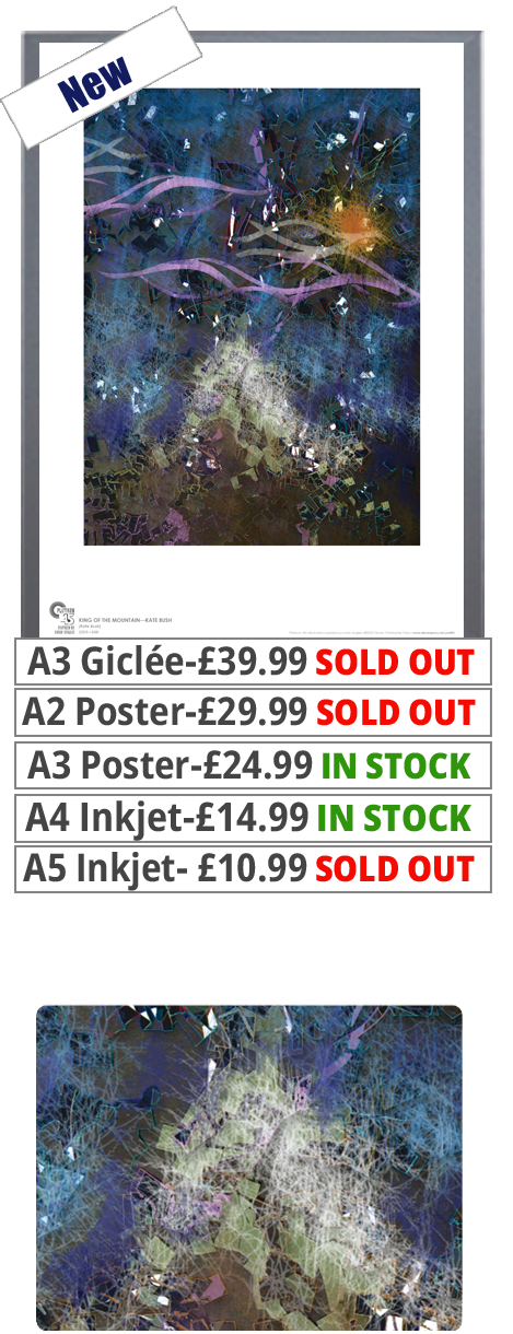 Kate Bush - King Of The Mountain - Print - Price From 10.99