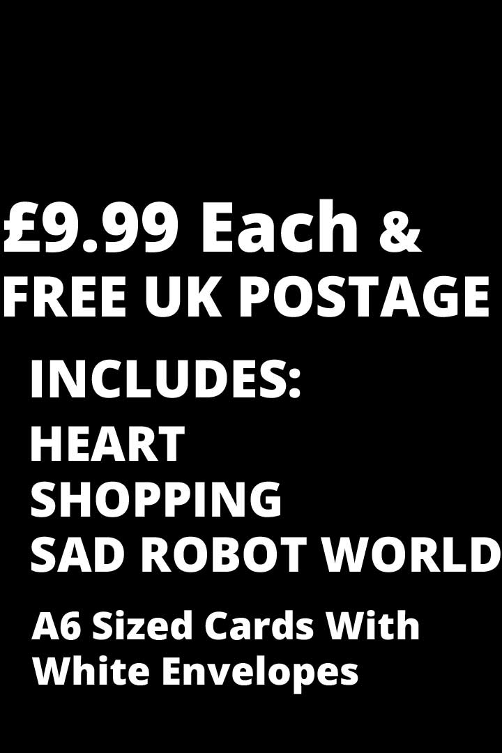 Pet Shop Boys Card Set £8.99 Includes Heart, Shopping, Sad Robot World 