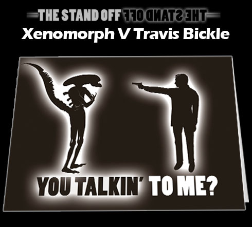 Stand Off Alien V Travis Bickle Notecard £3.99