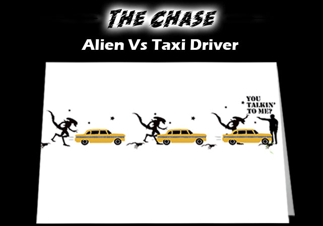 The Chase: Alien Vs Taxi Driver Notecard - £3.99
