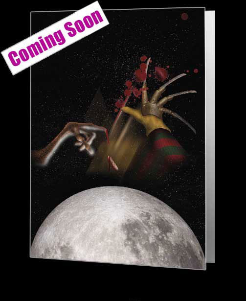 Mash Ups E.T.Meets Freddy Moon Notecard - £3.99