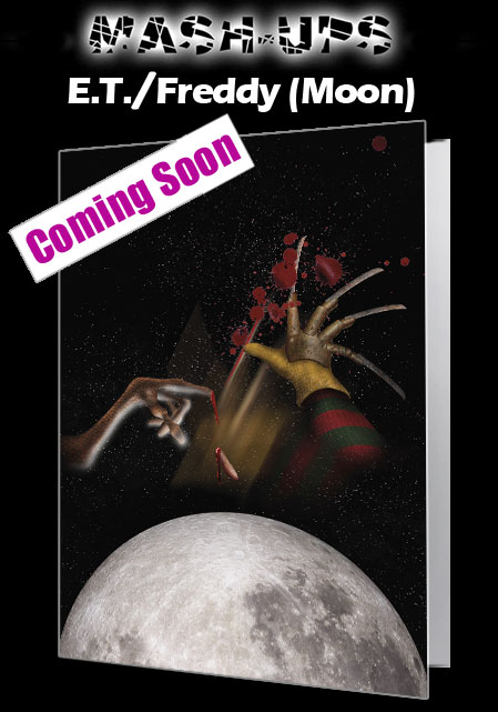 Mash Ups - ET & Freddy Moon - Notecard £3.99